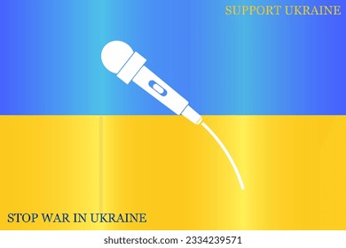 microphone web icon, flat design