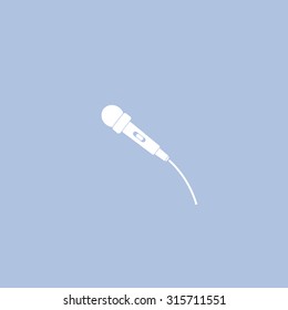 microphone web icon, flat design