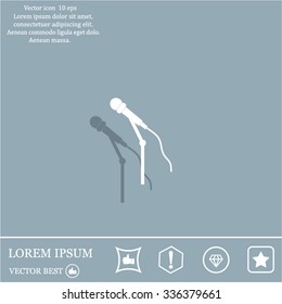 microphone web icon, flat design