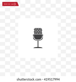 microphone web icon, flat design