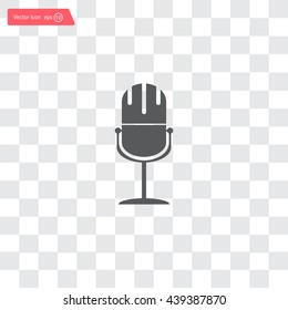 microphone web icon, flat design