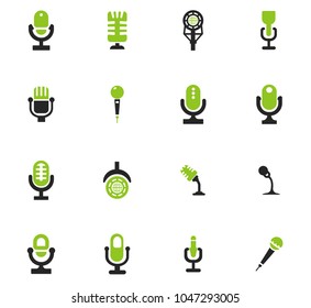Microphone web icons for user interface design