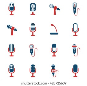 microphone web icons for user interface design