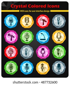 microphone web icons for user interface design