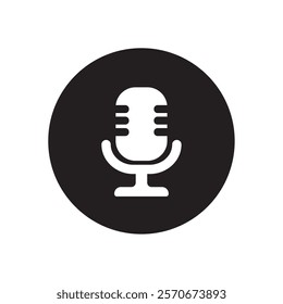 microphone web social media button