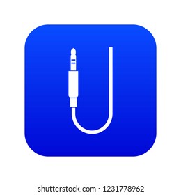 Microphone wire icon digital blue for any design isolated on white vector illustration