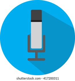 Microphone,flat design