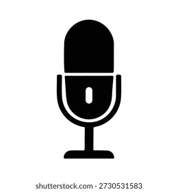Microphones on counters and microphones and stands separately for design icon set. Vector silhouette clip arts. Retro and modern music sign, mic tool. Close-up microphone stand in small collection.