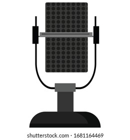 Microphones simple Illustration Clip Art vector
