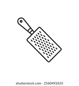 Microplane grater icon Black and white logo