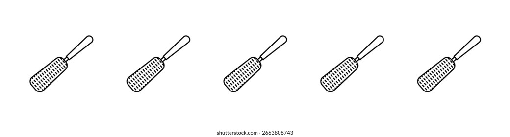 Diseño de icono de rallador de microplano, logotipo, App, interfaz de usuario. Ilustración vectorial, EPS