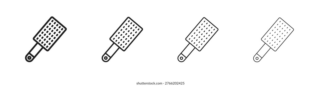 Microplane grater icon. editable stroke icon for graphic project