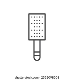 Microplane grater icon. line style vector icon.