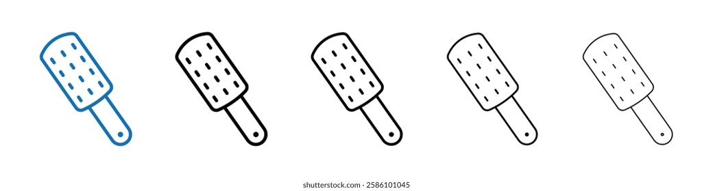 Microplane grater icon Outline vector logo for web ui