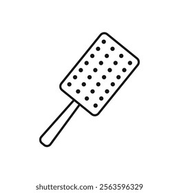 Microplane grater icon Simple thin line flat symbol