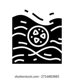 microplastic air glyph icon vector. microplastic air sign. isolated symbol illustration
