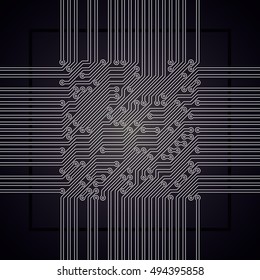 micro-plate background black and white
