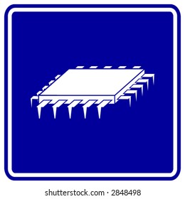 microprocessor chip sign