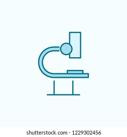 microscope 2 colored line icon. Simple colored element illustration. microscope outline symbol design from Scientifics study set