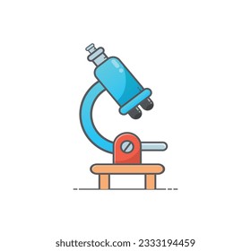 Microscope blue lab microscope chemistry laboratory equipment