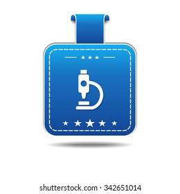MIcroscope blue Vector Icon Design