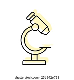 Microscope color shadow thinline icon , vector, pixel perfect, illustrator file