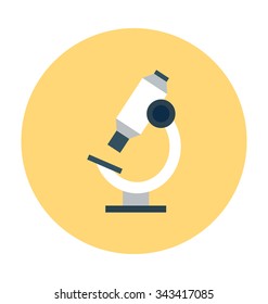 Microscope Colored Vector Icon 