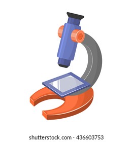 Microscope colorful icon