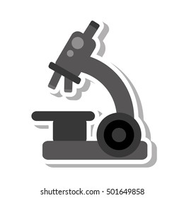 microscope device isolated icon vector illustration design
