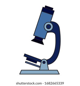microscope device of laboratory isolated icon vector illustration design