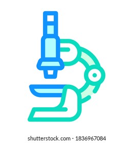 vector de icono de color del equipo de microscopio. signo de equipo microscopio. ilustración de símbolo aislado