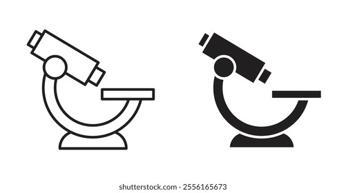 Microscope Filled flat icons set for apps and web ui designs.