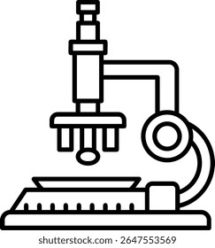 Design de ícone de estilo preenchido de microscópio