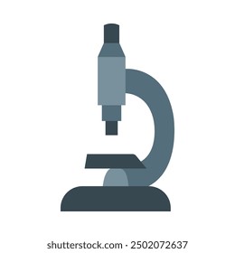 Microscope Flat Icon Design For Personal nad Commercial Use