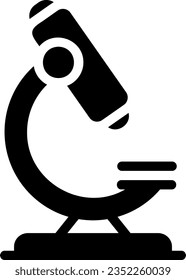 microscope glyph icon illustration vector
