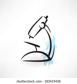 microscope grunge icon