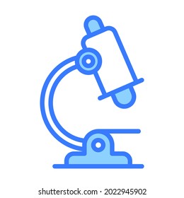 Microscope Healthcare Medical, vector graphic Illustration Icon.