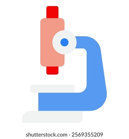 Microscope Hospital Doctor Icon Illustration