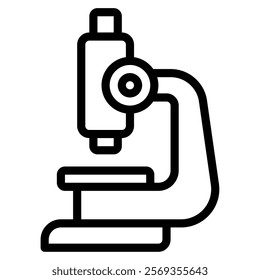 Microscope Hospital Doctor Icon Illustration