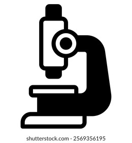 Microscope Hospital Doctor Icon Illustration