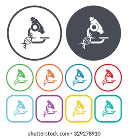 Microscope icon. 