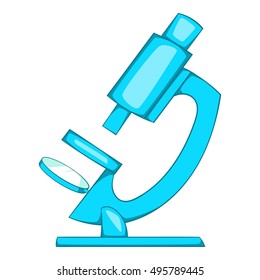 Microscope icon. Cartoon illustration of mcroscope vector icon for web.