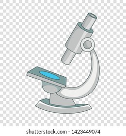 Microscope icon. Cartoon illustration of microscope vector icon for web