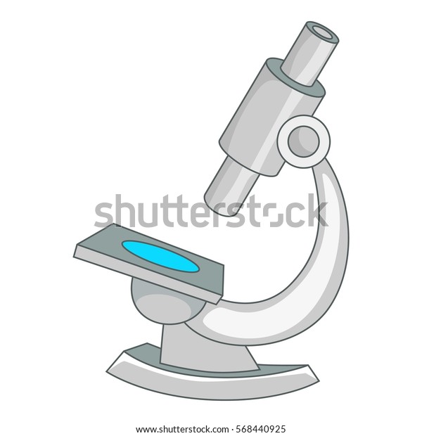 Microscope Icon Cartoon Illustration Microscope Vector Stock Vector
