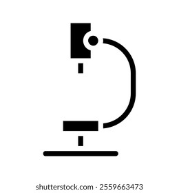 Microscope icon. Concept of science, research, and medicine.
