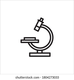 microscope icon design black vector