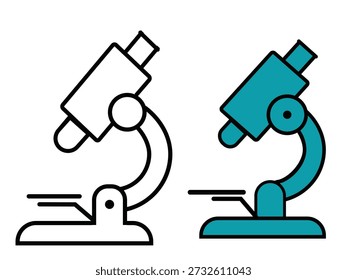 Microscope icon Design print ready