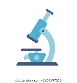 Microscope icon design template elements, flat design style vector illustration