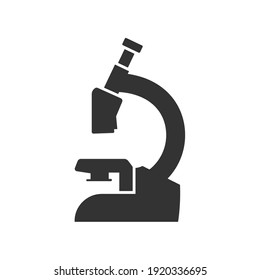 Microscope icon design template vector isolated illustration