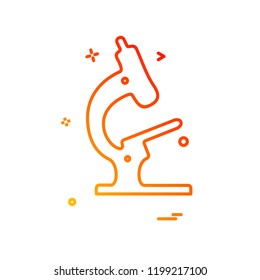 Microscope icon design vector